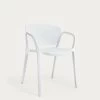 Ania Stackable White Garden Chair | Kave Home