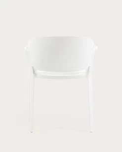 Ania Stackable White Garden Chair | Kave Home -Quality Furniture Store CC6094S05 1V05
