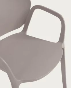 Ania Stackable Brown Garden Chair | Kave Home -Quality Furniture Store CC6094S10 1D01