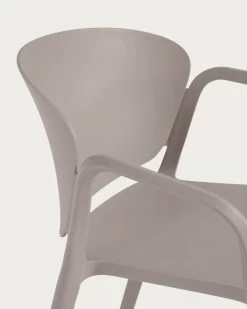 Ania Stackable Brown Garden Chair | Kave Home -Quality Furniture Store CC6094S10 1D02