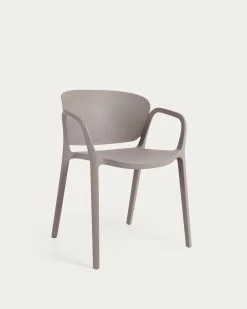 Ania Stackable Brown Garden Chair | Kave Home