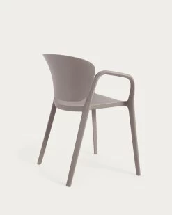Ania Stackable Brown Garden Chair | Kave Home -Quality Furniture Store CC6094S10 1V03
