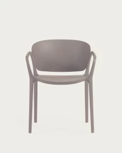 Ania Stackable Brown Garden Chair | Kave Home -Quality Furniture Store CC6094S10 1V04