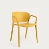 Ania Stackable Yellow Garden Chair | Kave Home -Quality Furniture Store CC6094S31 1V01