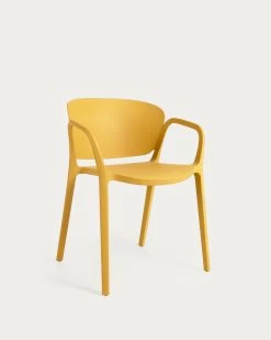 Ania Stackable Yellow Garden Chair | Kave Home
