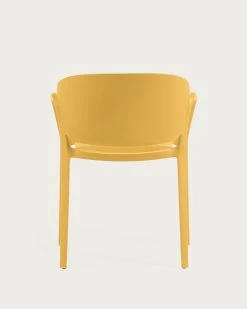 Ania Stackable Yellow Garden Chair | Kave Home -Quality Furniture Store CC6094S31 1V05