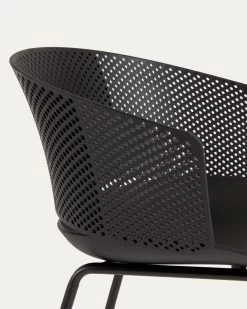 Yeray Black Garden Chair | Kave Home -Quality Furniture Store CC6095S01 1D02