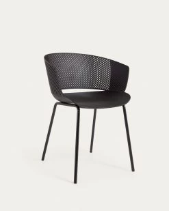 Yeray Black Garden Chair | Kave Home