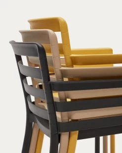 Nariet Stackable Outdoor Chair In Beige | Kave Home -Quality Furniture Store CC6106S12 1D03