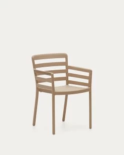 Nariet Stackable Outdoor Chair In Beige | Kave Home