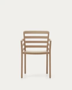 Nariet Stackable Outdoor Chair In Beige | Kave Home -Quality Furniture Store CC6106S12 1V04