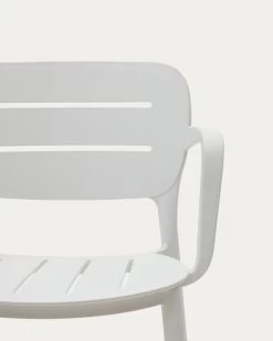 Morella Stackable Outdoor Chair In White | Kave Home -Quality Furniture Store CC6108S05 1D01