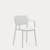 Morella Stackable Outdoor Chair In White | Kave Home -Quality Furniture Store CC6108S05 1V01