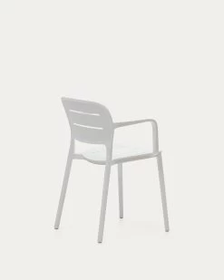 Morella Stackable Outdoor Chair In White | Kave Home -Quality Furniture Store CC6108S05 1V03