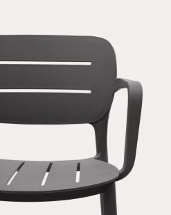 Morella Stackable Garden Chair In Grey | Kave Home -Quality Furniture Store CC6108S15 1D01