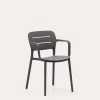 Morella Stackable Garden Chair In Grey | Kave Home 1 Morella Stackable Garden Chair In Grey | Kave Home -Quality Furniture Store CC6108S15 1V01