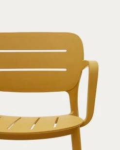 Morella Stackable Outdoor Chair In Mustard | Kave Home 14 Morella Stackable Outdoor Chair In Mustard | Kave Home -Quality Furniture Store CC6108S31 1D01