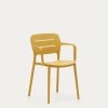 Morella Stackable Outdoor Chair In Mustard | Kave Home 1 Morella Stackable Outdoor Chair In Mustard | Kave Home -Quality Furniture Store CC6108S31 1V01