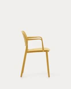 Morella Stackable Outdoor Chair In Mustard | Kave Home 16 Morella Stackable Outdoor Chair In Mustard | Kave Home -Quality Furniture Store CC6108S31 1V02
