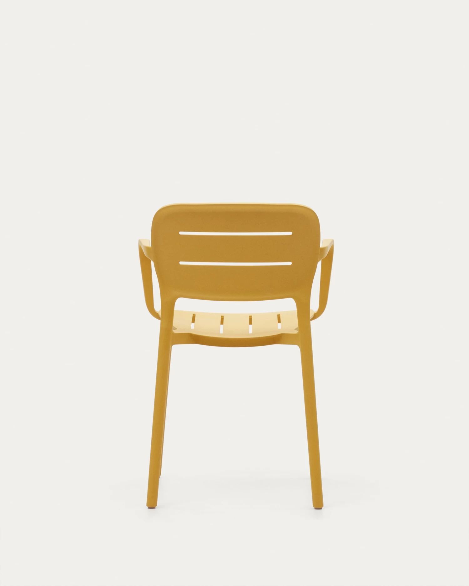 Morella Stackable Outdoor Chair In Mustard | Kave Home 12 Morella Stackable Outdoor Chair In Mustard | Kave Home - Image 10