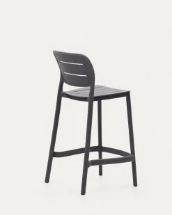 Morella Stackable Outdoor Stool In Grey 65 Cm | Kave Home -Quality Furniture Store CC6110S15 1V03