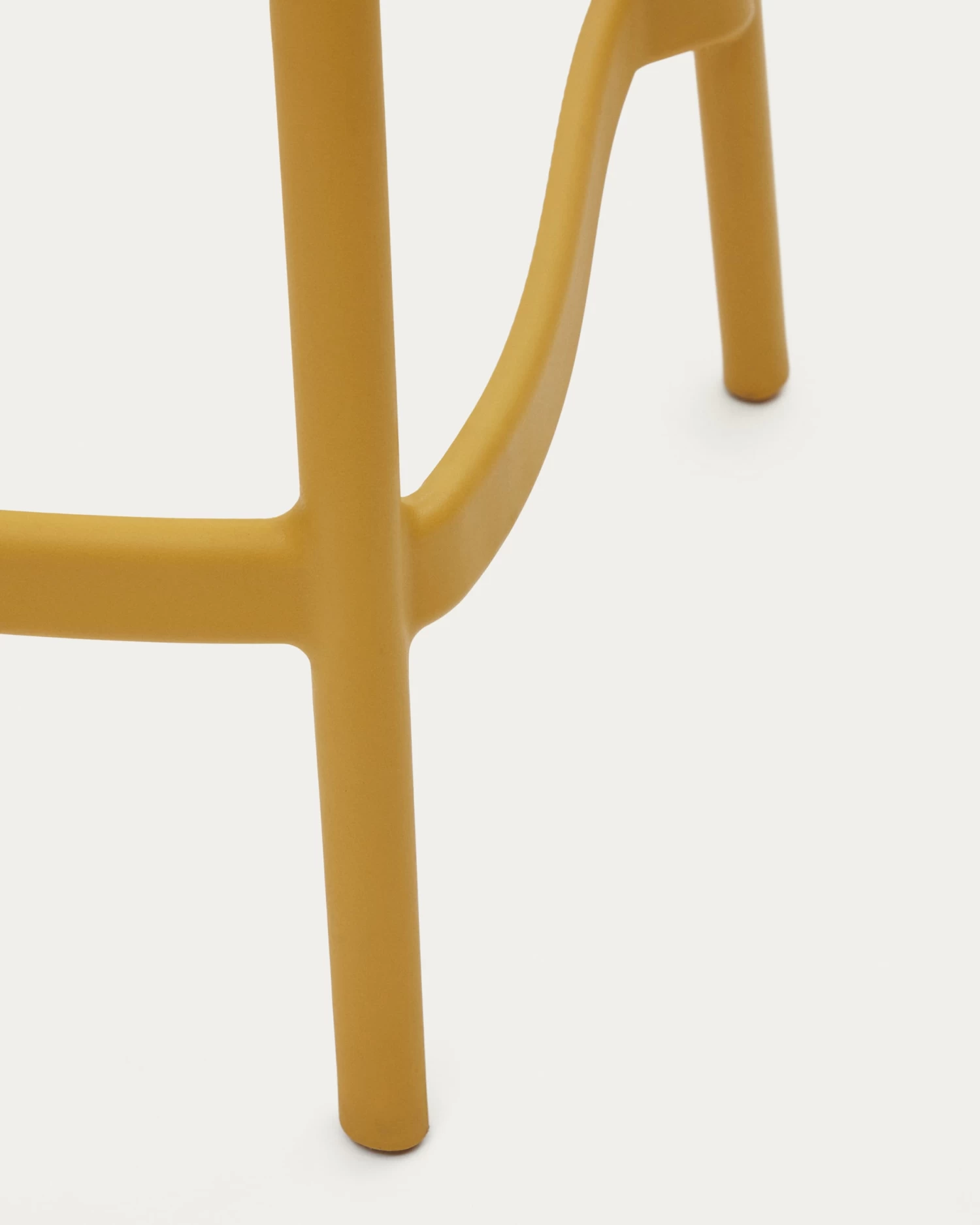 Morella Stackable Outdoor Stool In Mustard 65 Cm In Height | Kave Home 11 Morella Stackable Outdoor Stool In Mustard 65 Cm In Height | Kave Home - Image 9