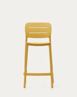 Morella Stackable Outdoor Stool In Mustard 65 Cm In Height | Kave Home 19 Morella Stackable Outdoor Stool In Mustard 65 Cm In Height | Kave Home -Quality Furniture Store CC6110S31 1V04