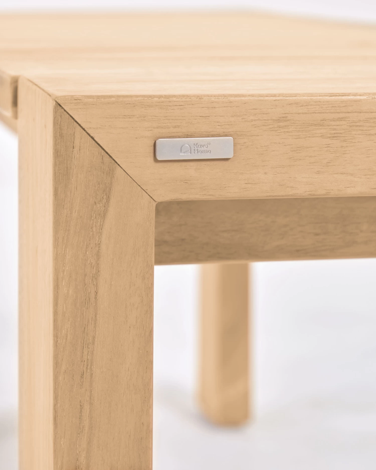 Victoire Solid Teak Outdoor Bench 175 Cm | Kave Home 8 Victoire Solid Teak Outdoor Bench 175 Cm | Kave Home - Image 6