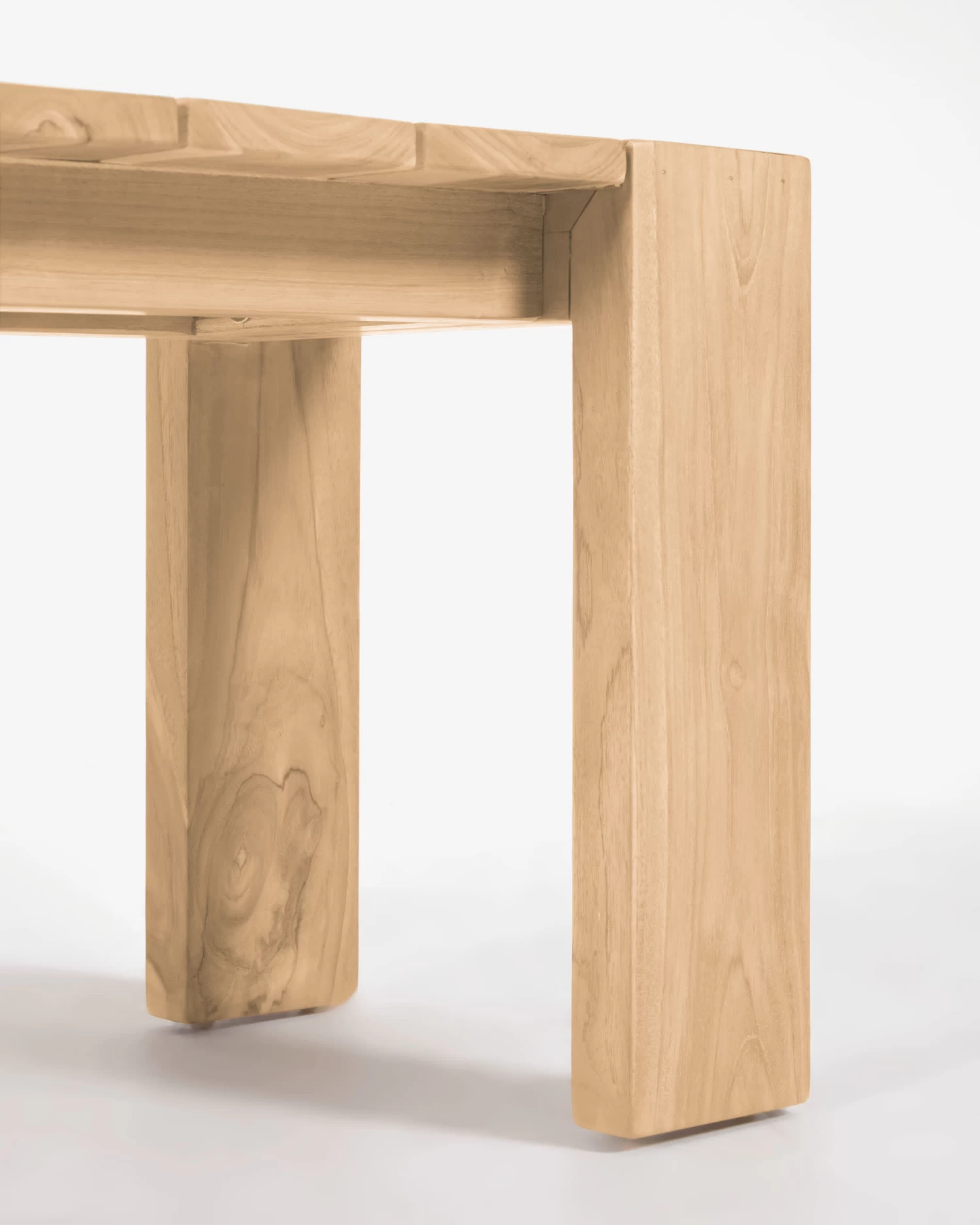 Victoire Solid Teak Outdoor Bench 215 Cm | Kave Home 7 Victoire Solid Teak Outdoor Bench 215 Cm | Kave Home - Image 5