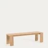Victoire Solid Teak Outdoor Bench 215 Cm | Kave Home -Quality Furniture Store CC6122M47 1V01