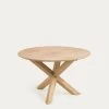 Teresinha Round Garden Table In Solid Teak Ã 120 Cm | Kave Home -Quality Furniture Store CC6123M47 1V01