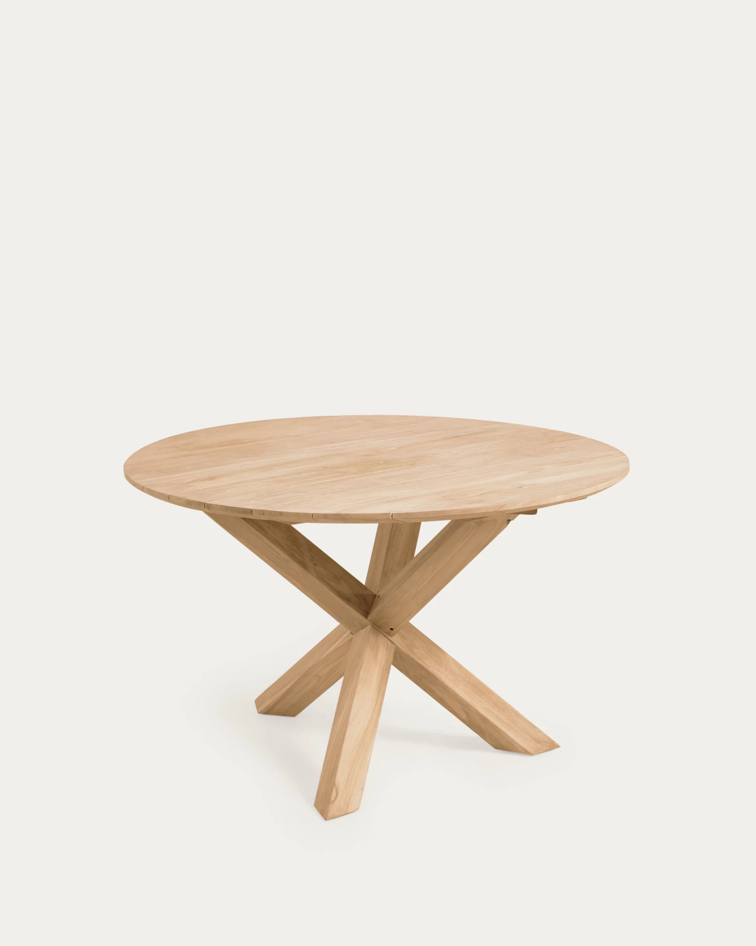 Teresinha Round Garden Table In Solid Teak à 120 Cm | Kave Home 3 Teresinha Round Garden Table In Solid Teak à 120 Cm | Kave Home