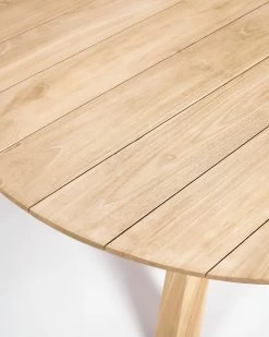 Teresinha Round Garden Table In Solid Teak Ã 150 Cm | Kave Home -Quality Furniture Store CC6124M47 1D01