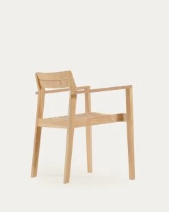 Victoire Stackable Solid Teak Outdoor Chair | Kave Home 19 Victoire Stackable Solid Teak Outdoor Chair | Kave Home -Quality Furniture Store CC6125M47 1V03