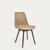Equal Outdoor Chair In Synthetic Rattan With Aluminium Legs In A Black Finish | Kave Home -Quality Furniture Store CC6126FN46 1V01