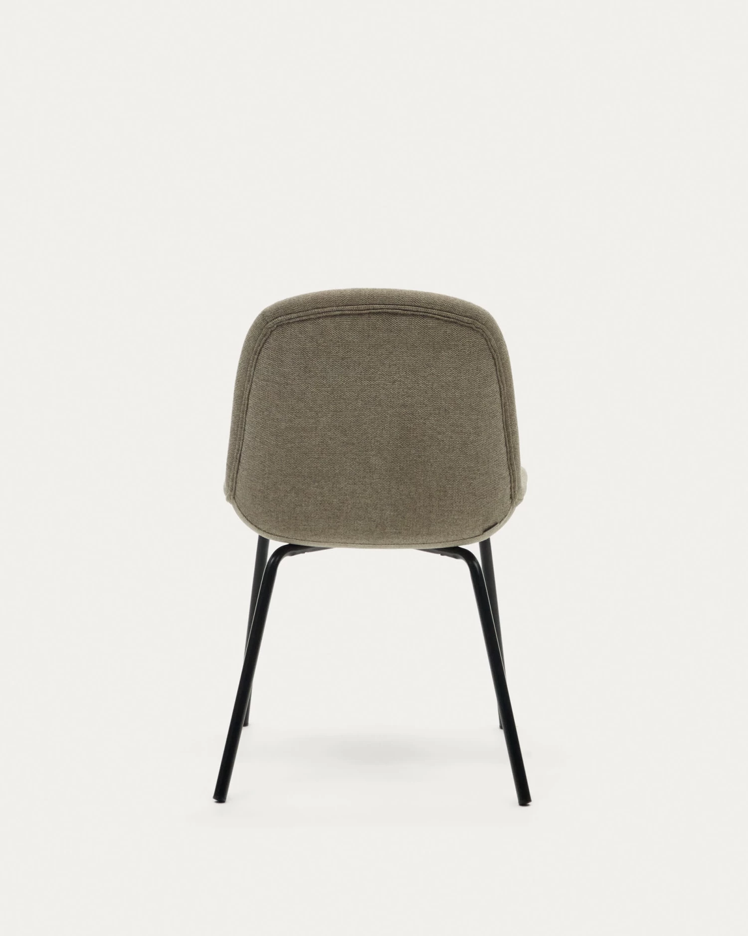 Aimin Chair In Brown Chenille And Steel Legs With A Matte Black Painted Finish | Kave Home 11 Aimin Chair In Brown Chenille And Steel Legs With A Matte Black Painted Finish | Kave Home - Image 9