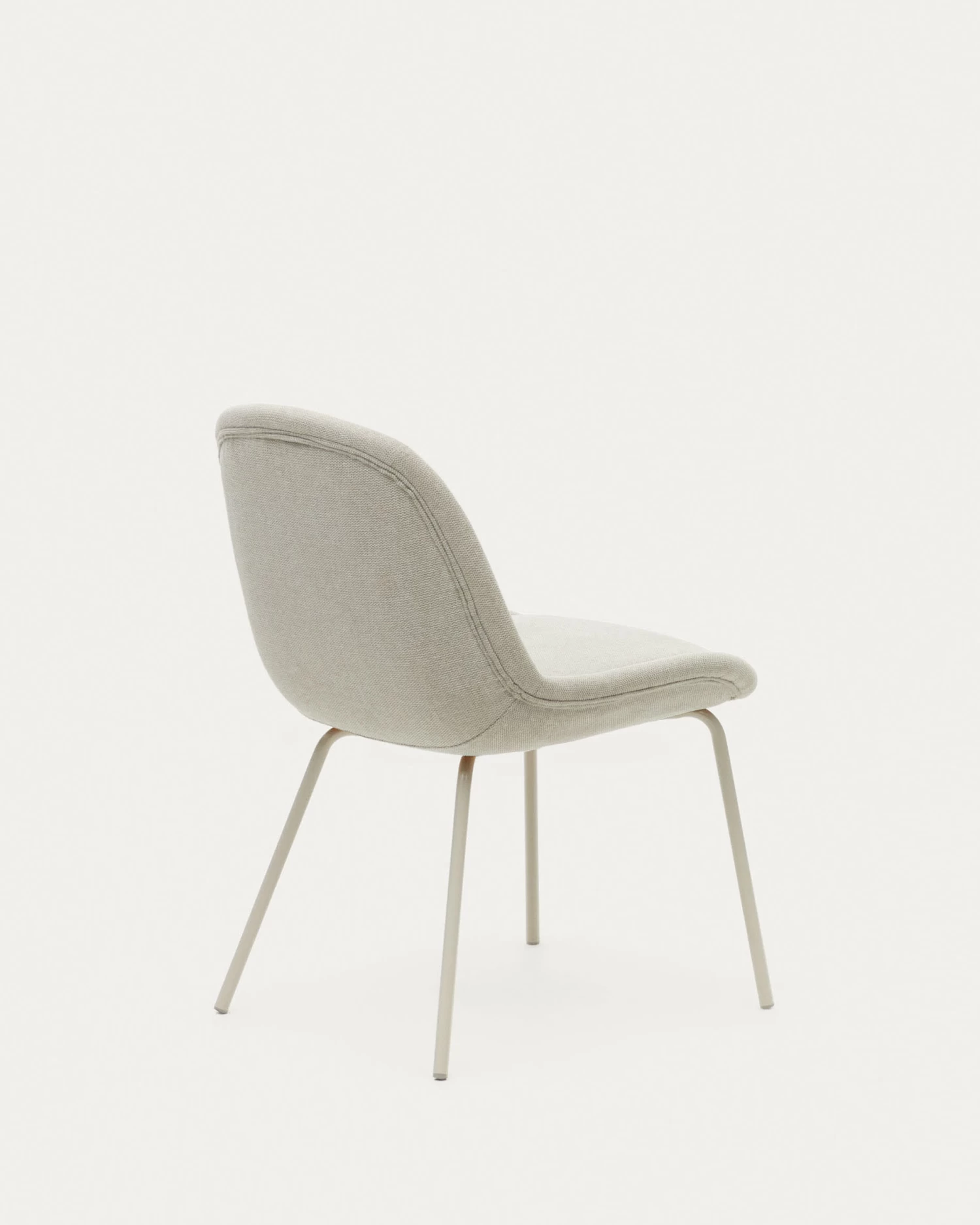 Aimin Chair In Beige Chenille And Steel Legs With A Matte Beige Painted Finish | Kave Home 8 Aimin Chair In Beige Chenille And Steel Legs With A Matte Beige Painted Finish | Kave Home - Image 6