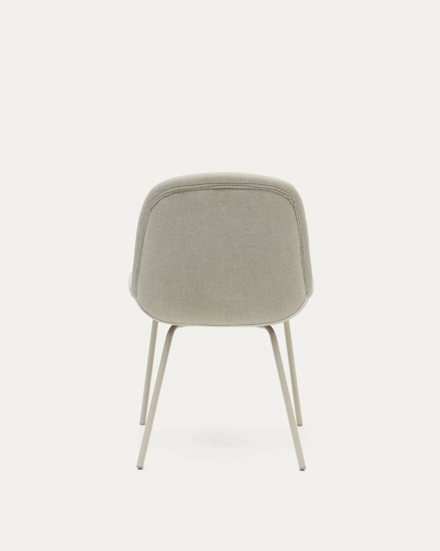 Aimin Chair In Beige Chenille And Steel Legs With A Matte Beige Painted Finish | Kave Home 10 Aimin Chair In Beige Chenille And Steel Legs With A Matte Beige Painted Finish | Kave Home - Image 8