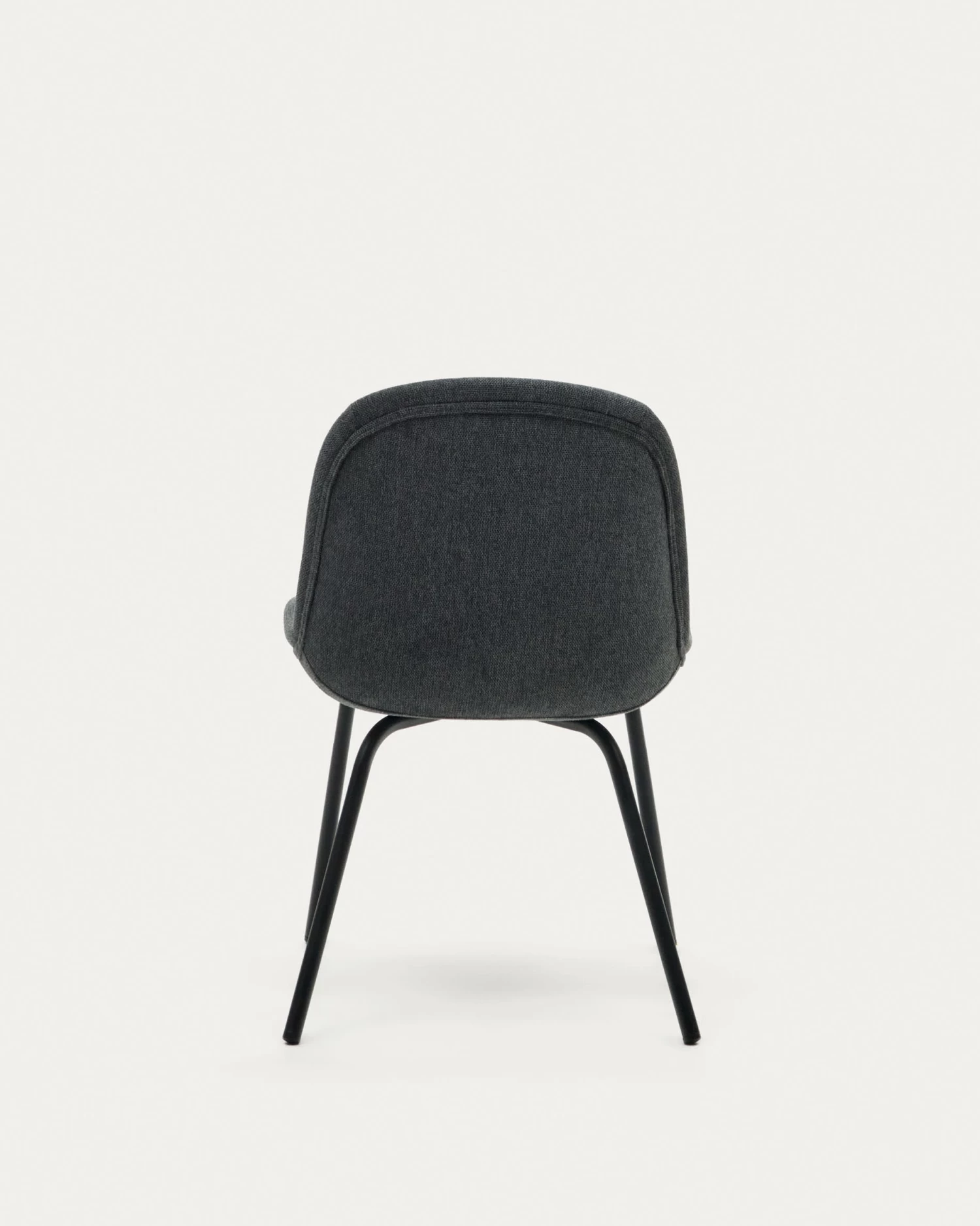 Aimin Chair In Grey Chenille And Steel Legs With A Matte Black Painted Finish | Kave Home 11 Aimin Chair In Grey Chenille And Steel Legs With A Matte Black Painted Finish | Kave Home - Image 9