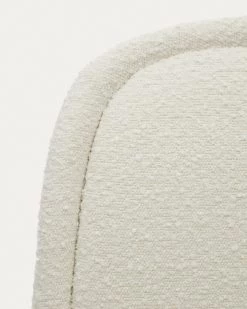 Aimin Chair In White Fleece And Steel Legs With A Matte Beige Painted Finish | Kave Home 16 Aimin Chair In White Fleece And Steel Legs With A Matte Beige Painted Finish | Kave Home -Quality Furniture Store CC6853J05 1D02