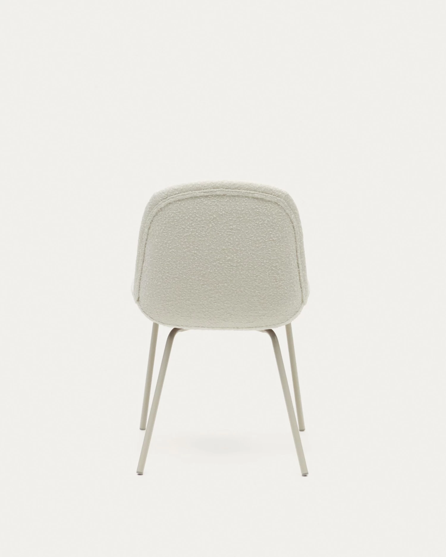 Aimin Chair In White Fleece And Steel Legs With A Matte Beige Painted Finish | Kave Home 12 Aimin Chair In White Fleece And Steel Legs With A Matte Beige Painted Finish | Kave Home - Image 10