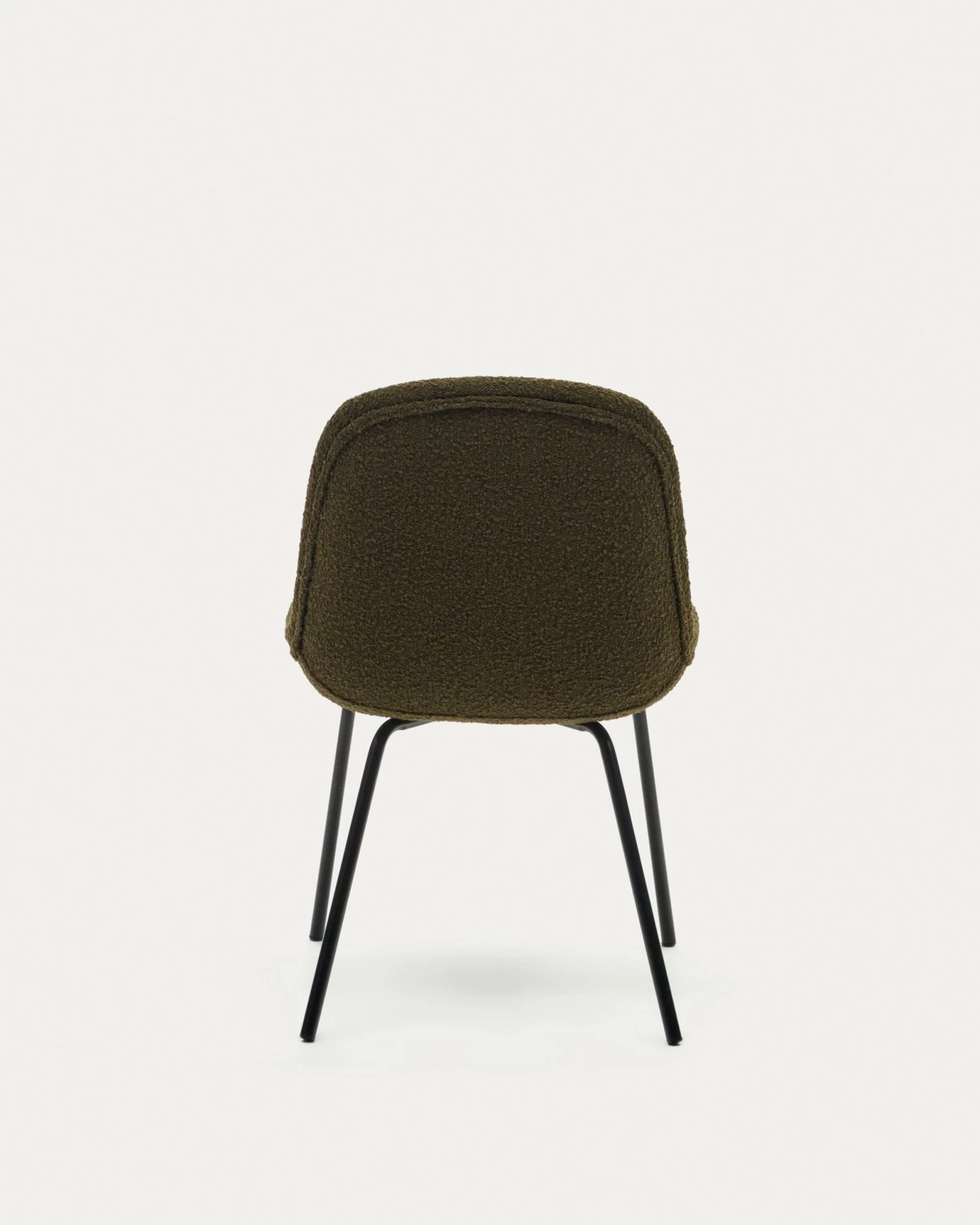 Aimin Chair In Green Fleece And Steel Legs With A Matte Black Painted Finish | Kave Home 11 Aimin Chair In Green Fleece And Steel Legs With A Matte Black Painted Finish | Kave Home - Image 9