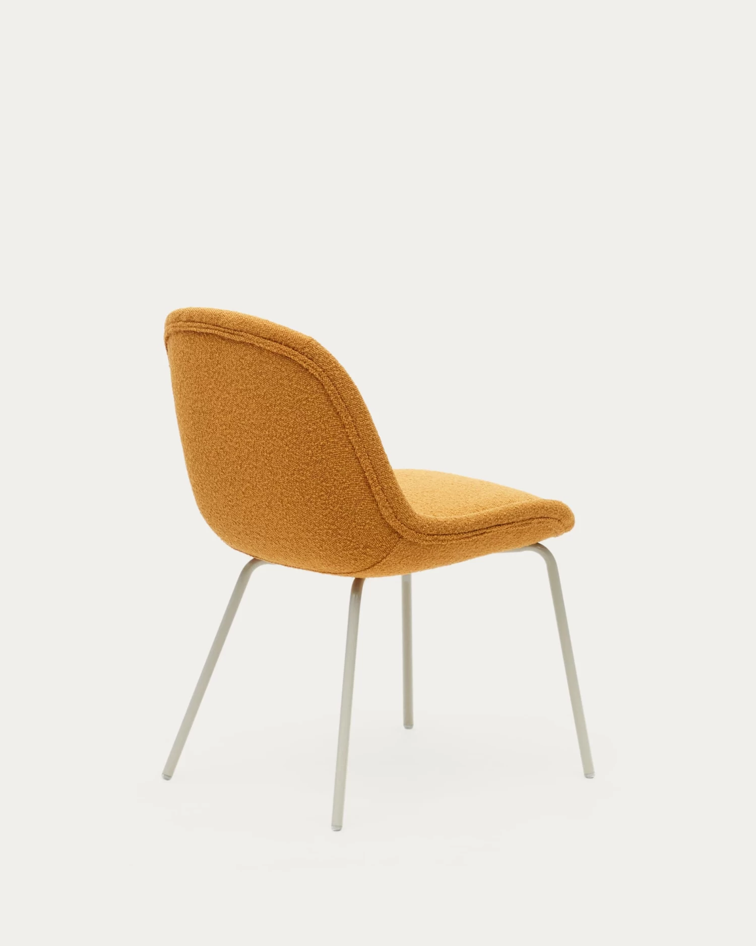 Aimin Chair In Mustard Fleece And Steel Legs With A Matte Beige Painted Finish | Kave Home 10 Aimin Chair In Mustard Fleece And Steel Legs With A Matte Beige Painted Finish | Kave Home - Image 8