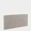 Dyla Headboard With Removable Cover In Grey Fleece For 160 Cm Beds | Kave Home -Quality Furniture Store D042J14 1V01