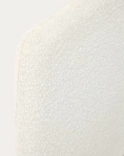 Dyla Headboard With Removable Cover In White Fleece For 160 Cm Beds | Kave Home -Quality Furniture Store D042J33 1D01