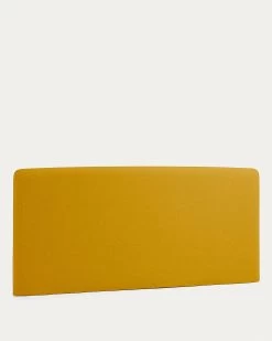 Dyla Headboard With Removable Cover In Mustard For 160 Cm Beds | Kave Home