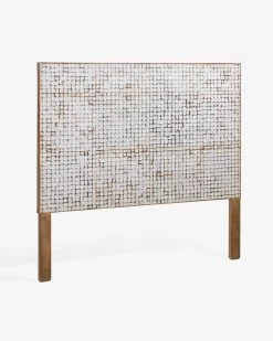 Kron Headboard With Solid Mango Wood Legs And Coconut Shells For 160 Cm Beds | Kave Home