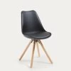 Black And Natural Ralf Chair | Kave Home -Quality Furniture Store EC005S01 1V01