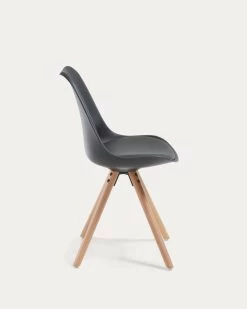 Black And Natural Ralf Chair | Kave Home 12 Black And Natural Ralf Chair | Kave Home -Quality Furniture Store EC005S01 1V02