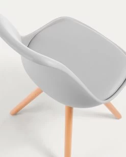 Grey And Natural Ralf Chair | Kave Home -Quality Furniture Store EC005S14 1D01